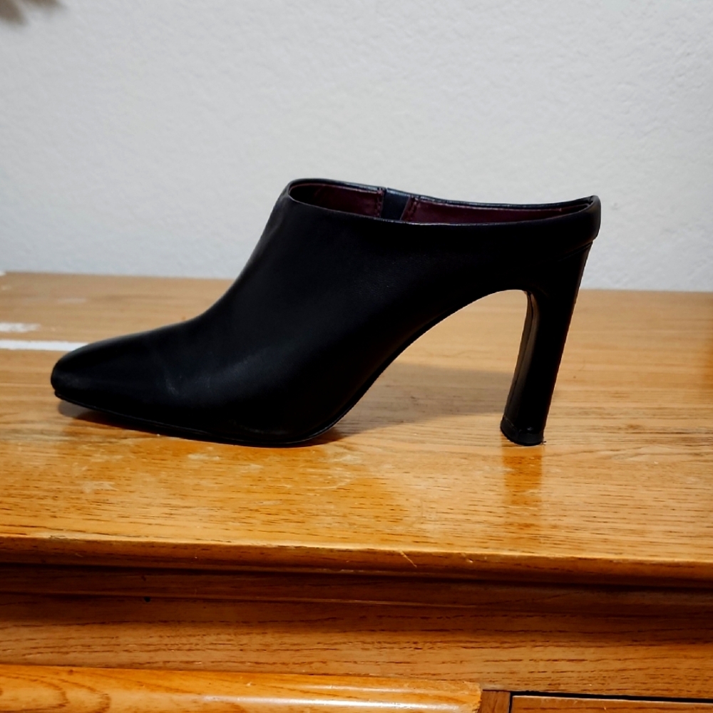 Sophisticated Black High Heel Mules